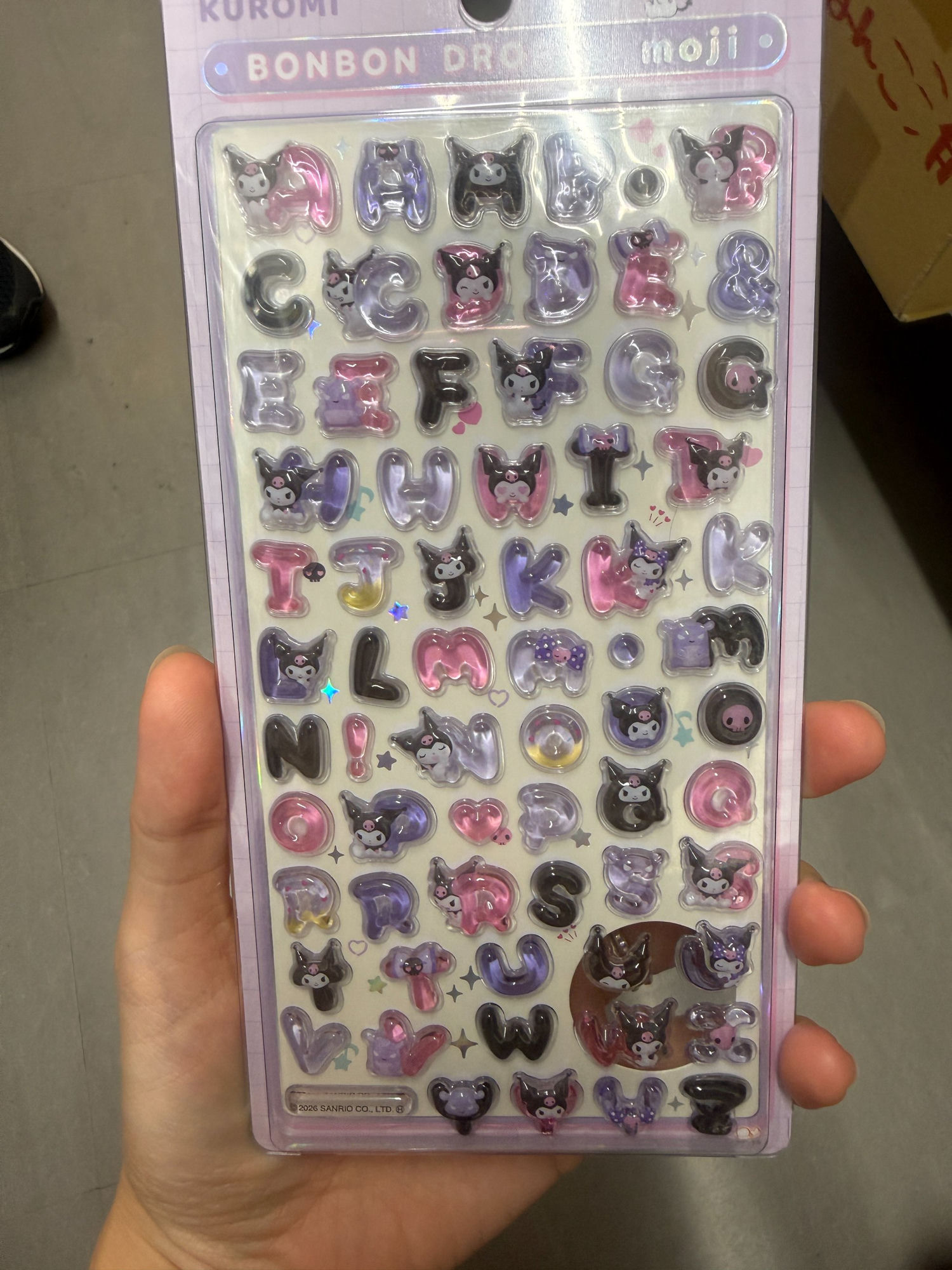 クロミ BONBON DROP seal moji